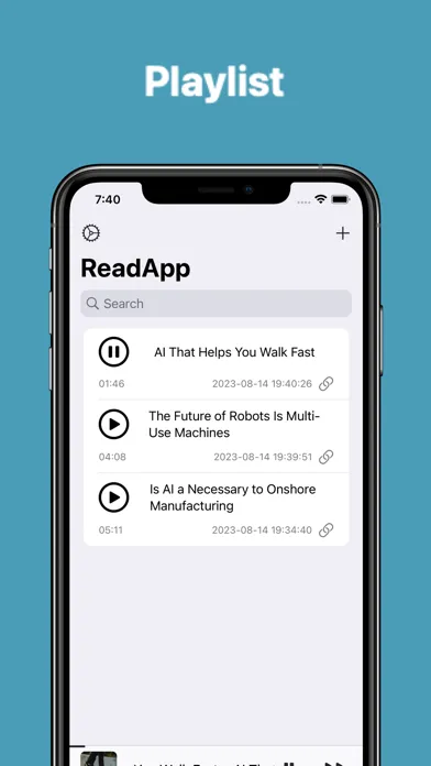 ReadApp - Read Web Aloud Screenshots