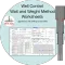 Wait and Weight Worksheets