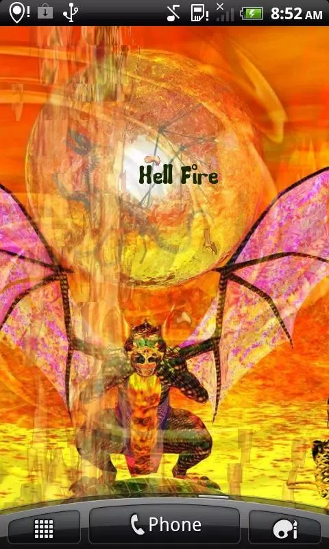 Dragon Fire Live Wallpaper 스크린샷