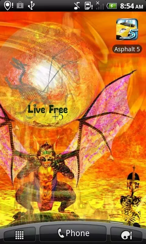 Dragon Fire Live Wallpaper 스크린샷