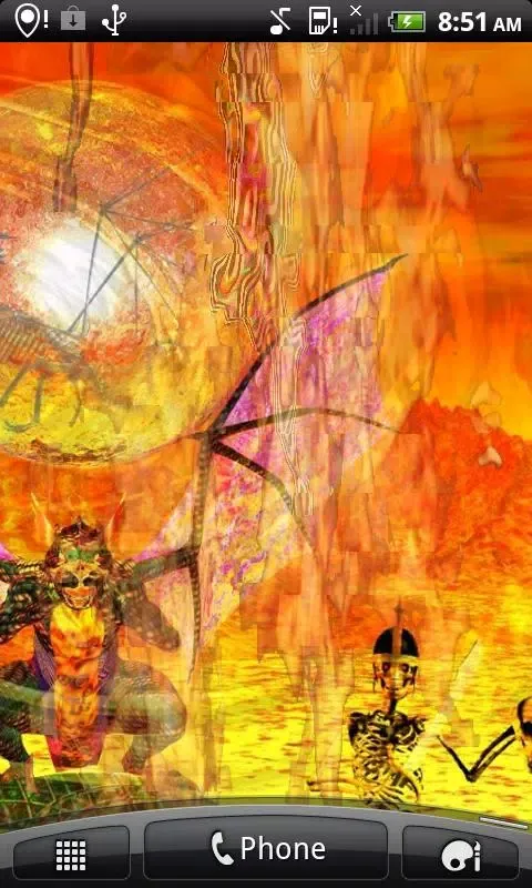 Dragon Fire Live Wallpaper 스크린샷