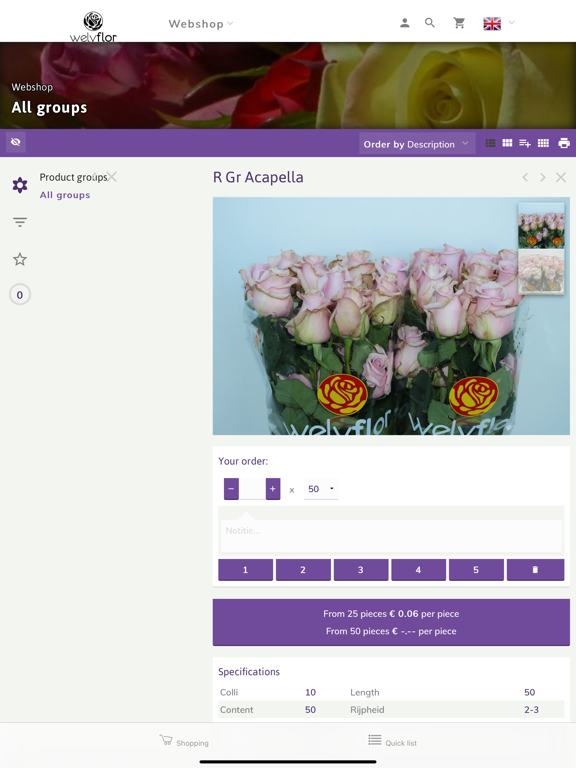 Welyflor WebApp iPad  سکرین شاٹس