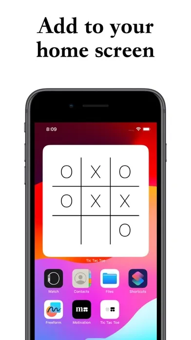 Tic Tac Toe Widget 스크린샷