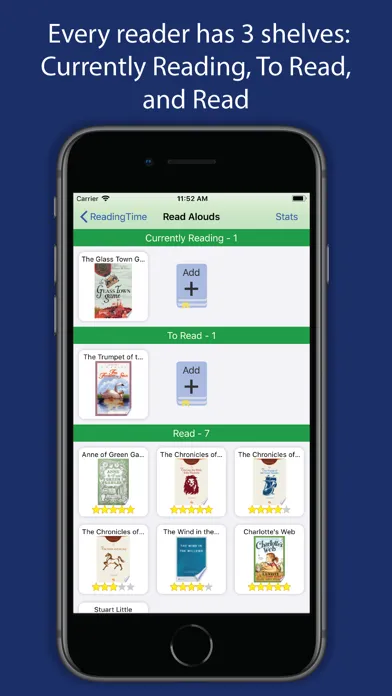 Zrzuty ekranu Reading Time - Family Tracker