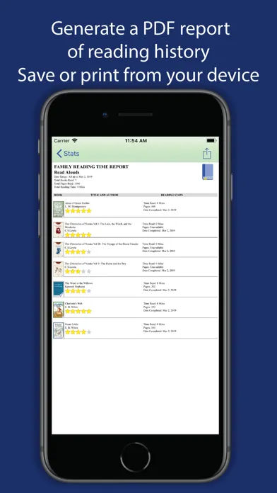 Zrzuty ekranu Reading Time - Family Tracker