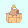 Capybara Family hd wallpapers