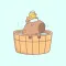 Capybara Family hd wallpapers