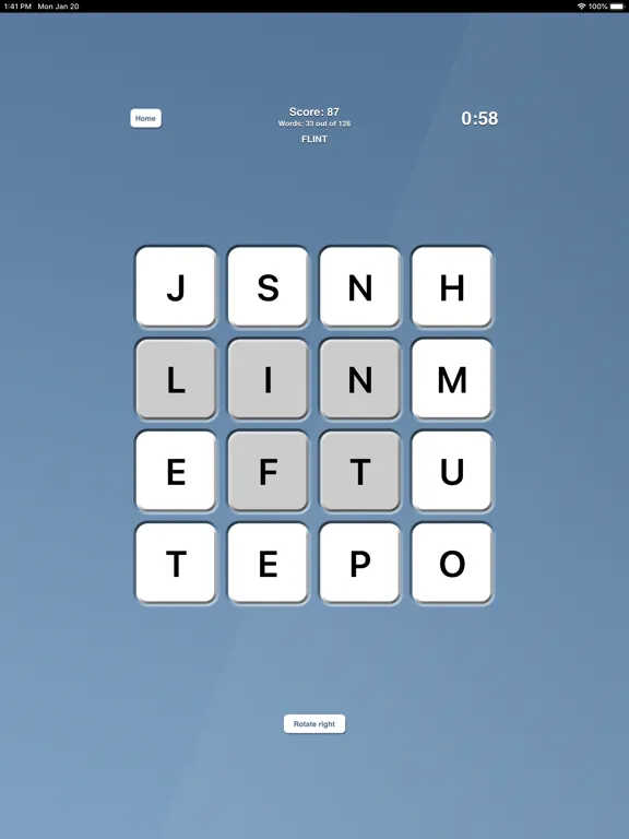 Word Social iPad  스크린샷