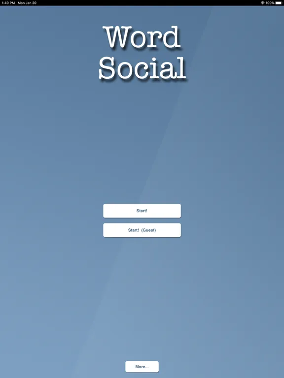 Word Social iPad  스크린샷