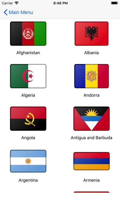 Скриншоты Country Flags Memorizer