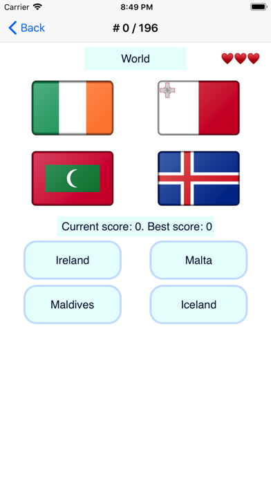 Скриншоты Country Flags Memorizer