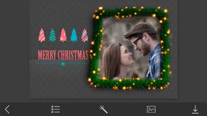 Tangkapan skrin Holiday Xmas Photo Frame - Picture Editor