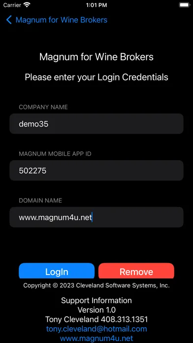 iMagnum for Wine Brokers سکرین شاٹس