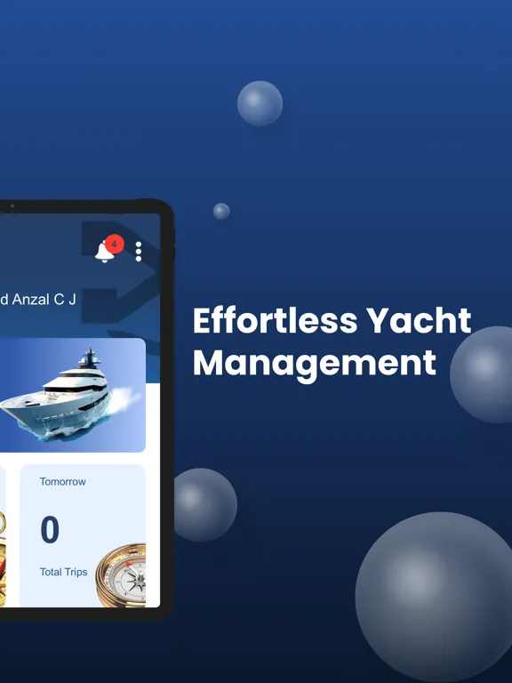 تصاویر XO BILLS Yacht Management iPad 