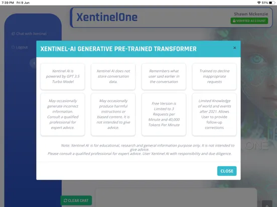 Captures d'écran de Xentinel AI iPad 