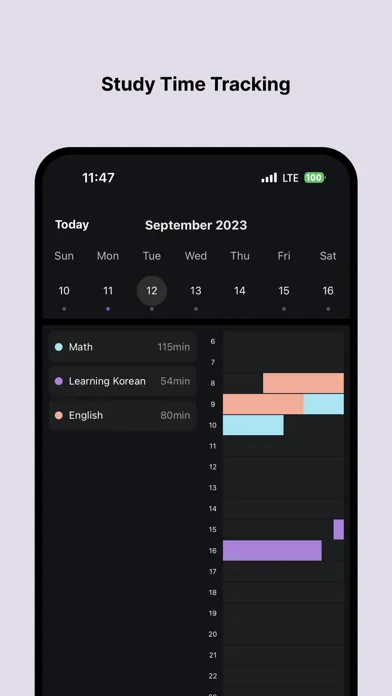 Zrzuty ekranu RelePlanner - Study Planner