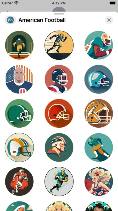 American Football Sticker Set Ekran Görüntüleri