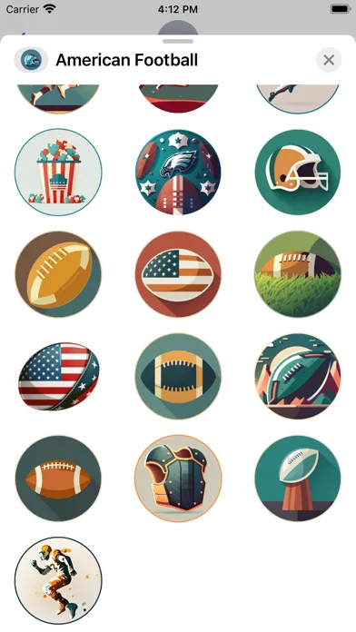 American Football Sticker Set Ekran Görüntüleri