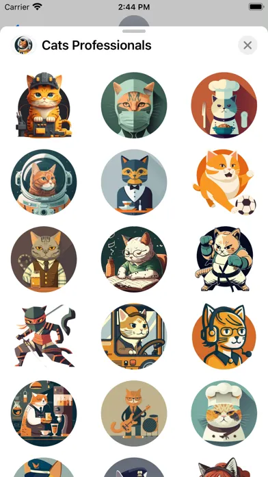 Cats Professionals Stickers Screenshots