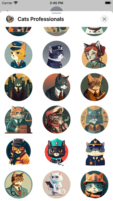 Cats Professionals Stickers Screenshots