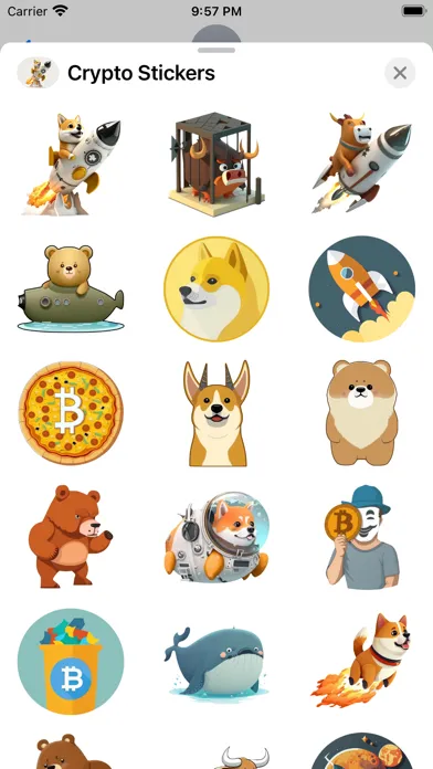صور Crypto Sticker Set