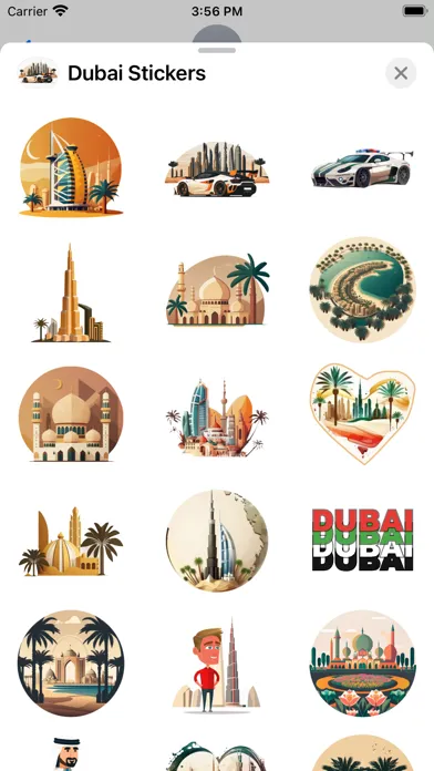Captures d'écran de Dubai Stickers