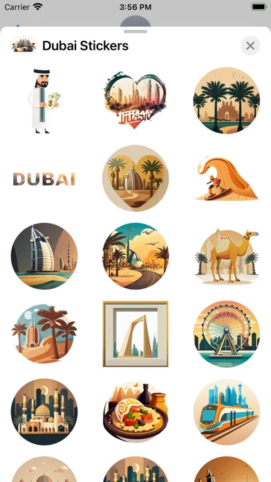 Captures d'écran de Dubai Stickers