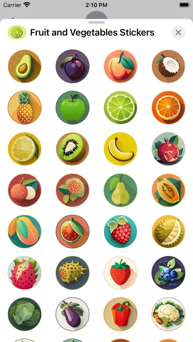 تصاویر Fruit and Vegetables Sticker