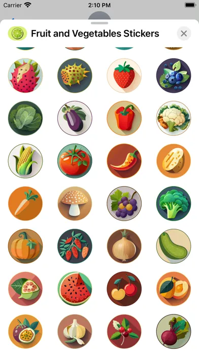 تصاویر Fruit and Vegetables Sticker