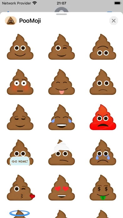 Captures d'écran de PooMoji Stickers