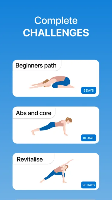 Ảnh chụp màn hình của 5 Minute Yoga Workouts