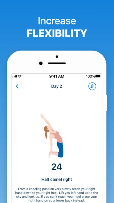 Ảnh chụp màn hình của 5 Minute Yoga Workouts