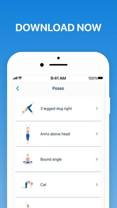 Ảnh chụp màn hình của 5 Minute Yoga Workouts
