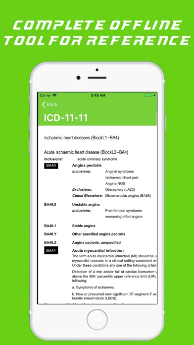 Capturas de pantalla de ICD 11 Coding Tool for Doctors