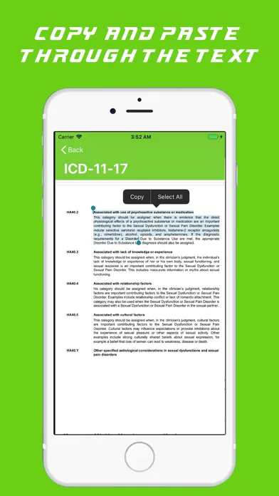 Capturas de pantalla de ICD 11 Coding Tool for Doctors