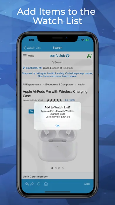 Screenshot di Price Tracker for Sam's Club