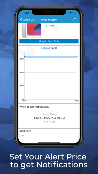 Zrzuty ekranu Price Tracker for Sam's Club