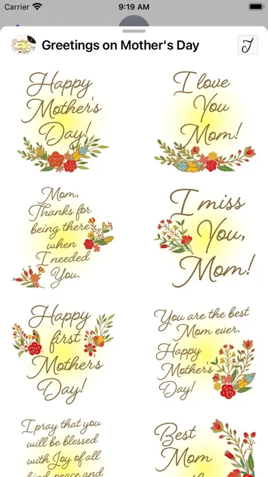 Greetings on Mother's Day سکرین شاٹس