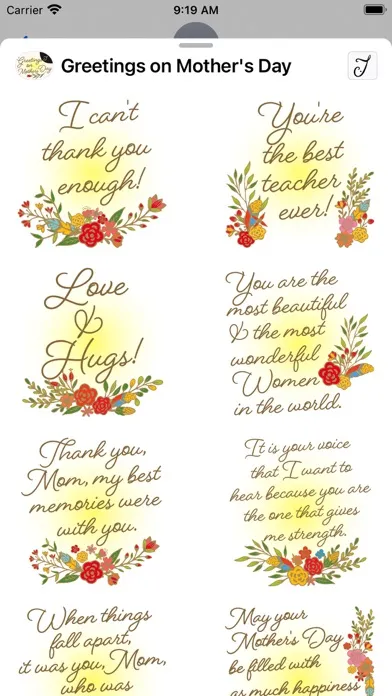Greetings on Mother's Day سکرین شاٹس