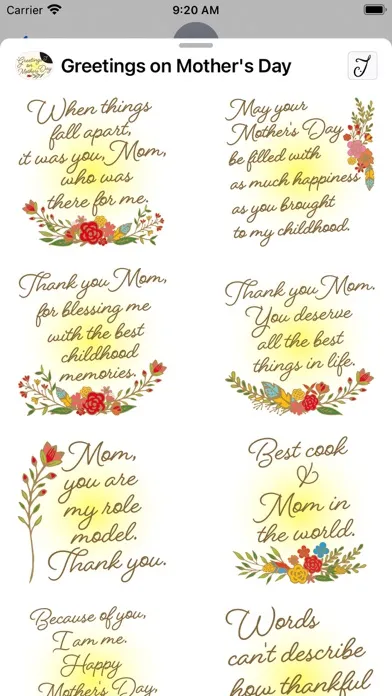 Greetings on Mother's Day سکرین شاٹس