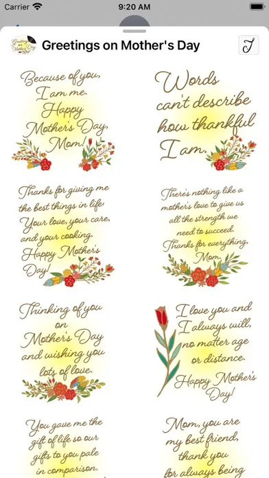 Greetings on Mother's Day سکرین شاٹس