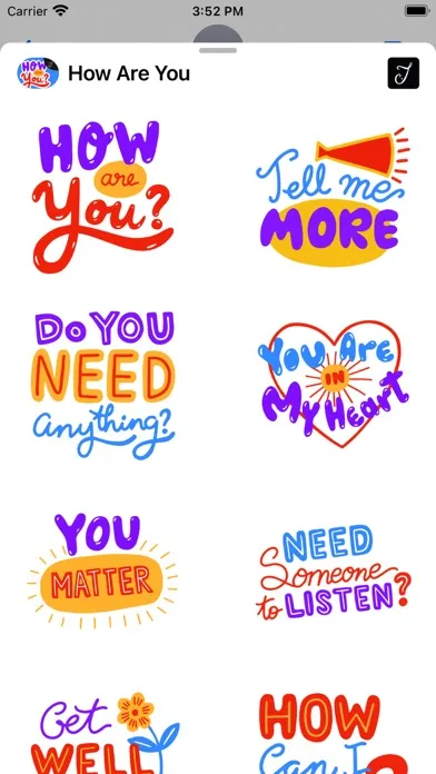 How Are You Stickers Screenshots