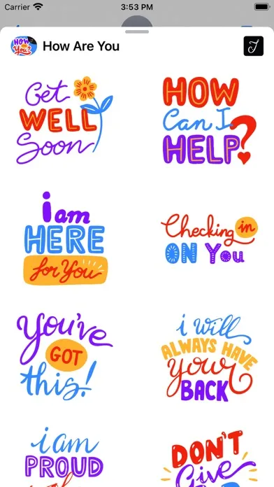 How Are You Stickers Screenshots