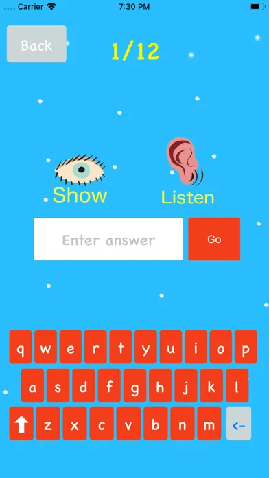 Tangkapan layar Your Christmas Spelling Test