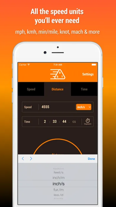 Speed Distance Time Calculator Screenshots