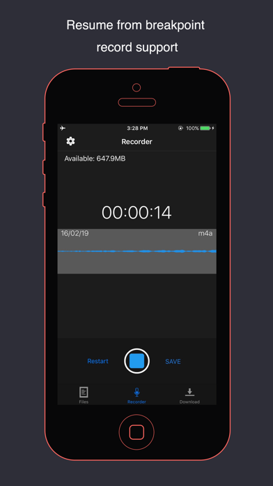 VoiceHD - voice recorder スクリーンショット