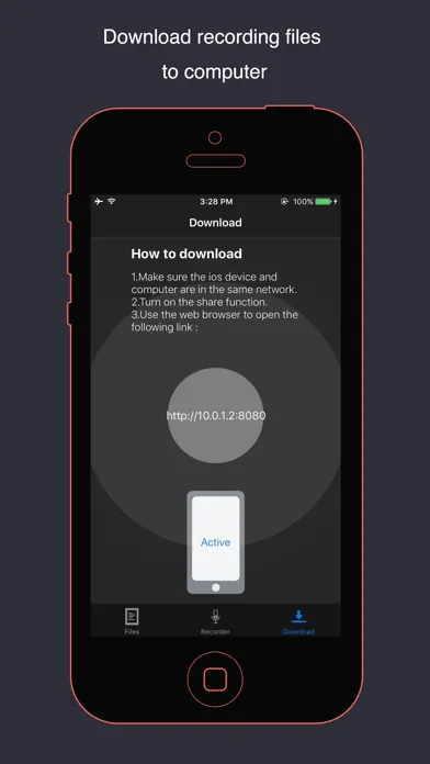 Capturas de tela do VoiceHD - voice recorder