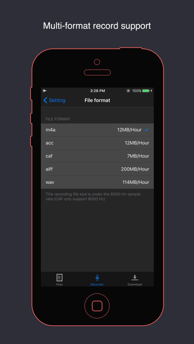 VoiceHD - voice recorder スクリーンショット