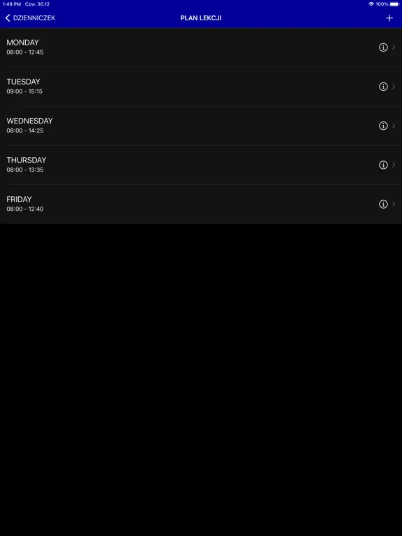 صور Gradebook - Dzienniczek iPad 