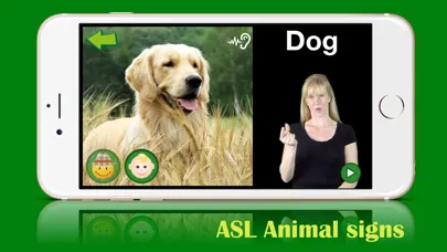 Capturas de tela do ASL Animals - Lite